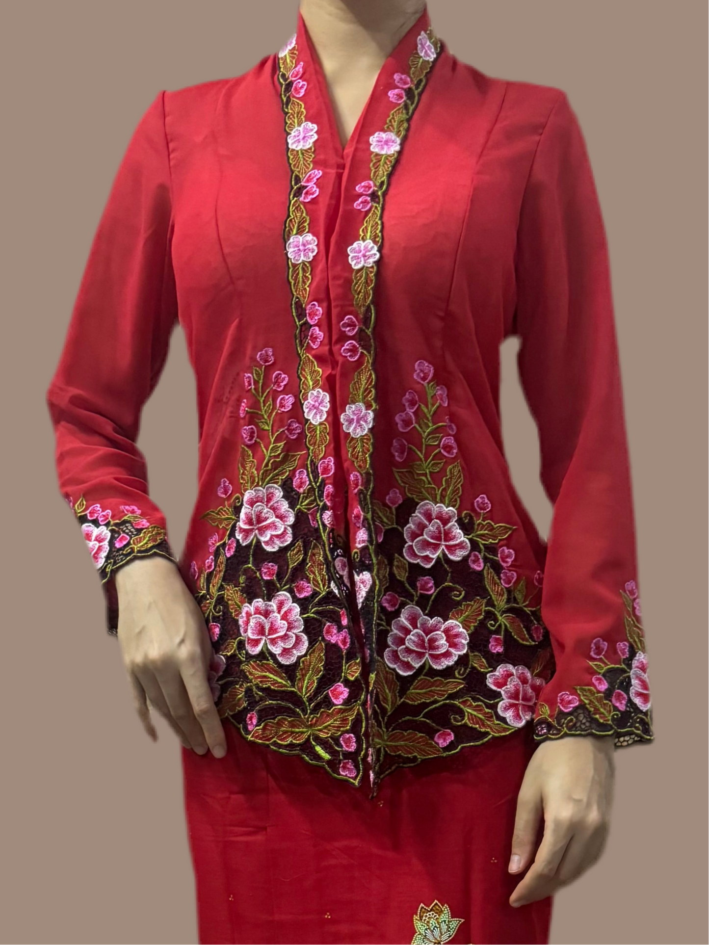 Kebaya Top Red