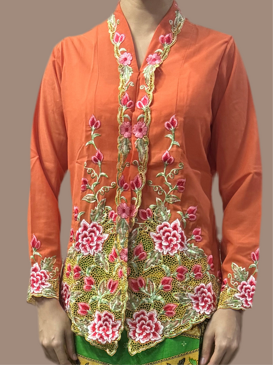 Kebaya Top Orange