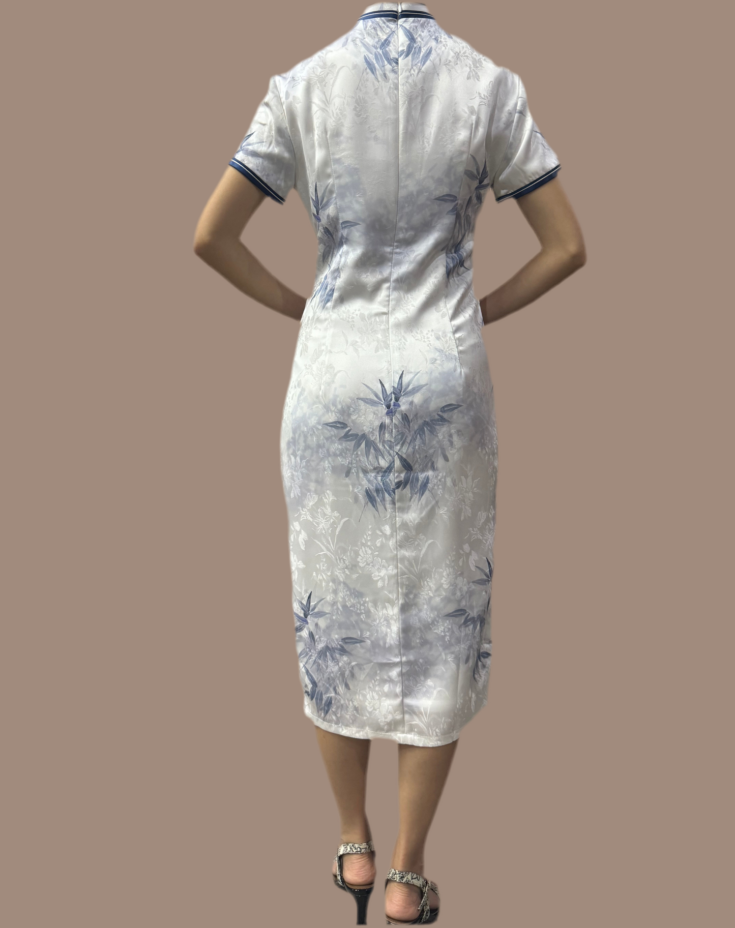 Bamboo Pattern Cheongsam