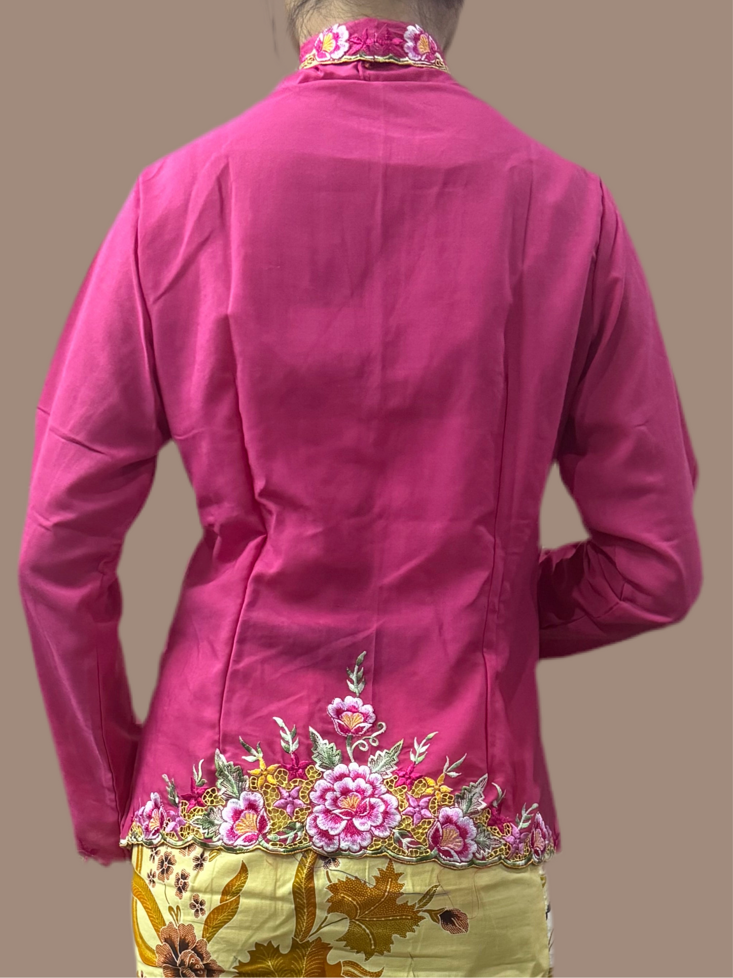 Kebaya Top Hot Pink