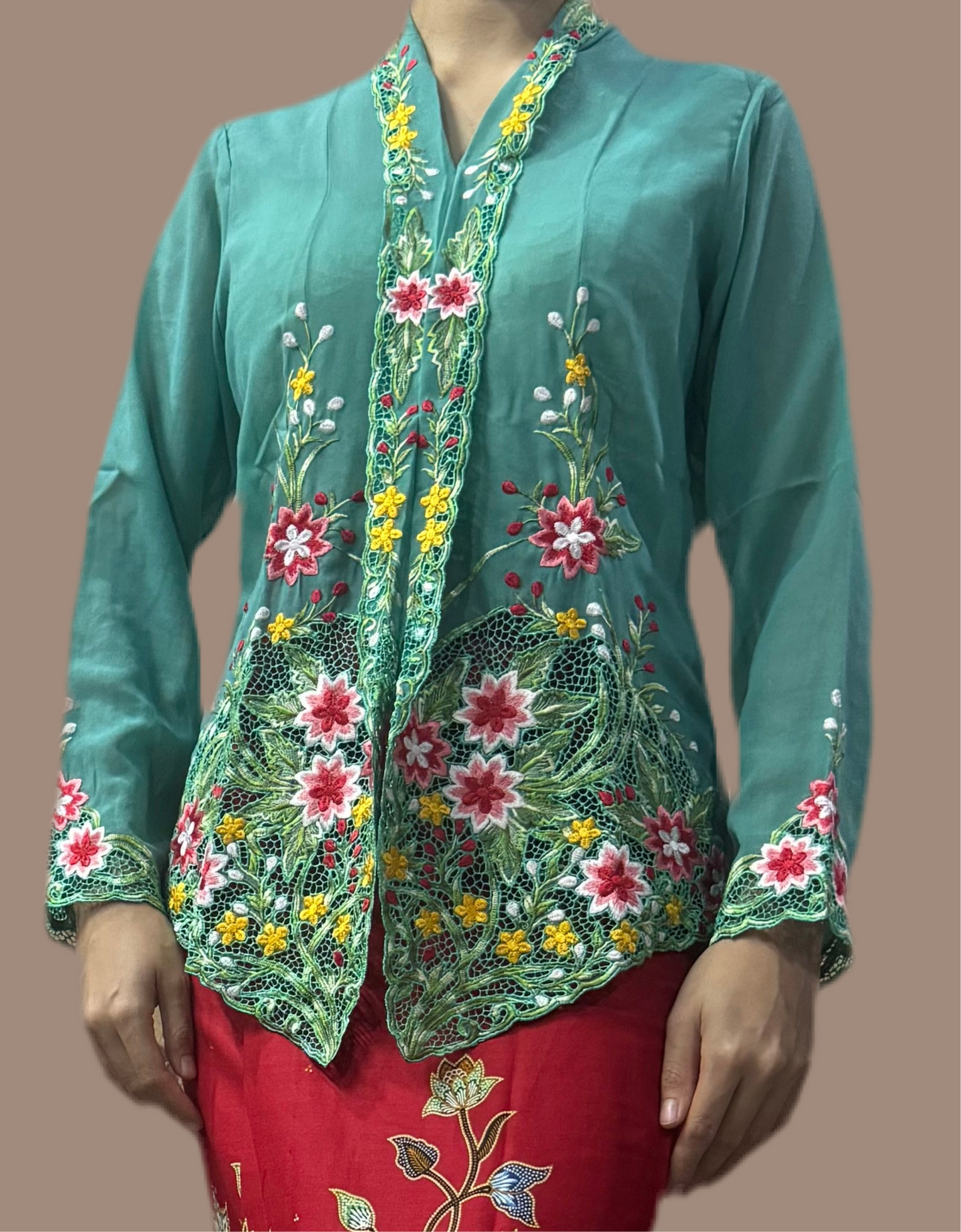 Kebaya Top Turqoise