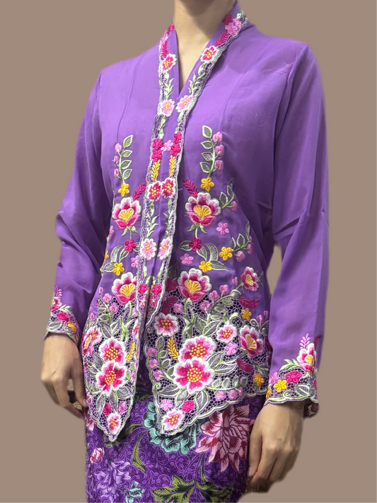 Kebaya Top Purple