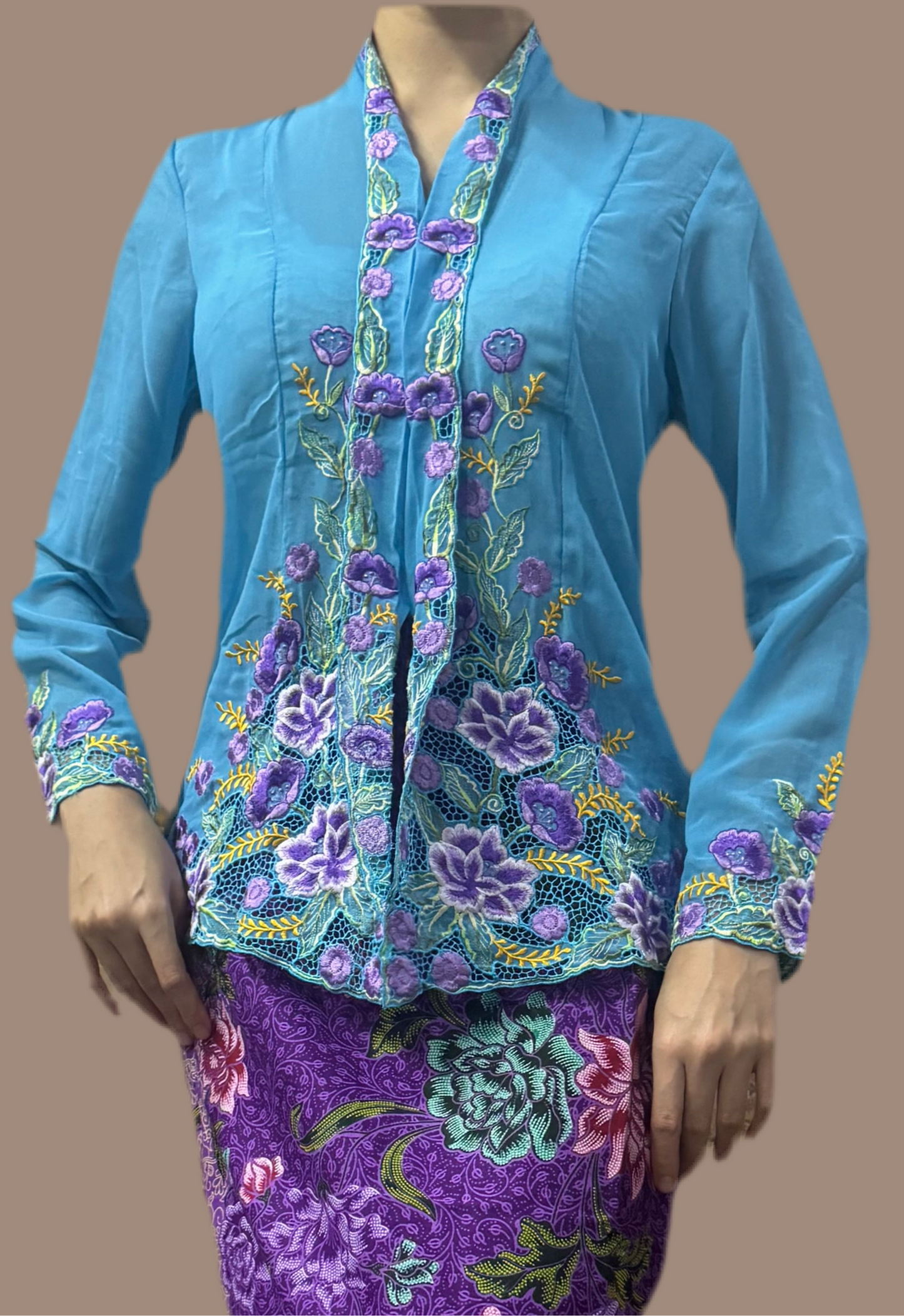 Kebaya Top Blue