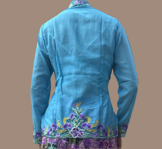 Kebaya Top Blue