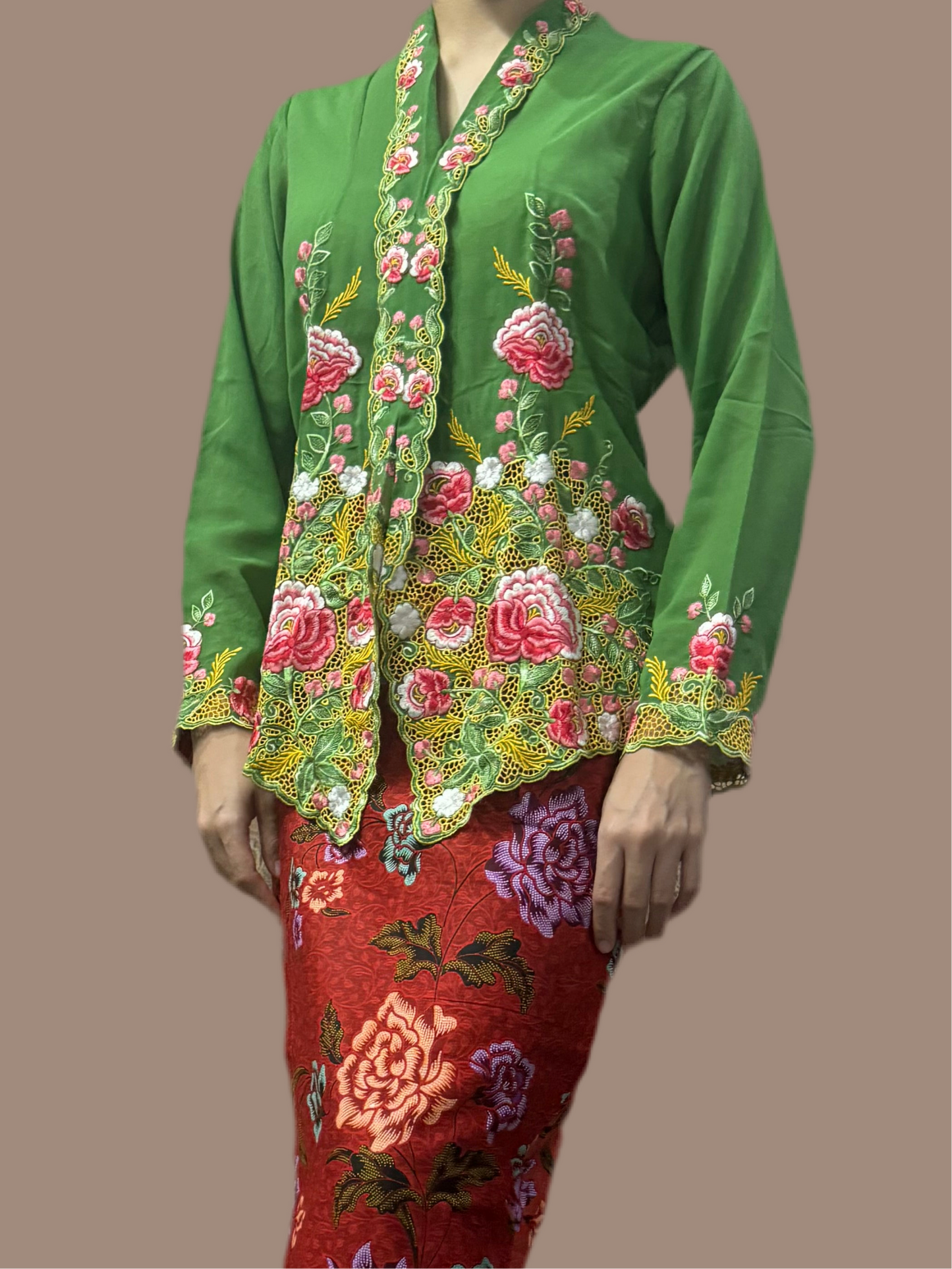 Kebaya Top Green