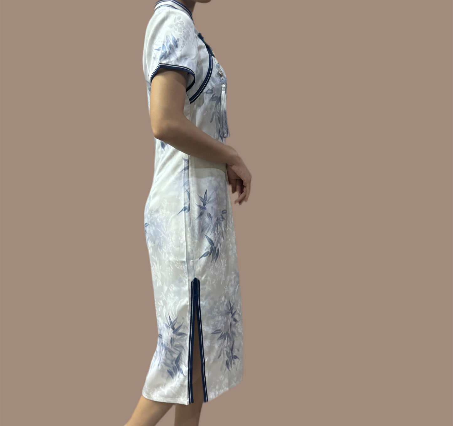 Bamboo Pattern Cheongsam