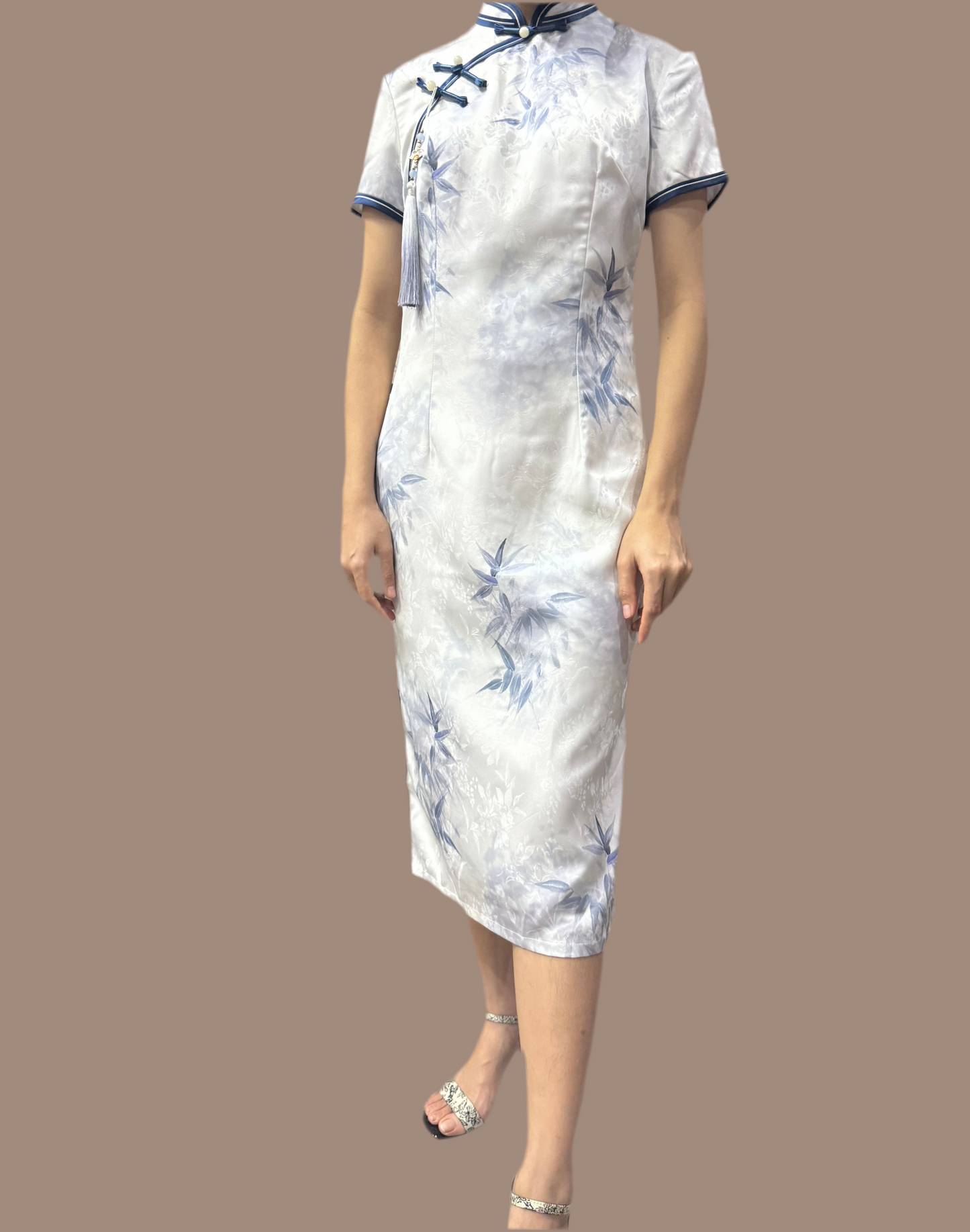 Bamboo Pattern Cheongsam